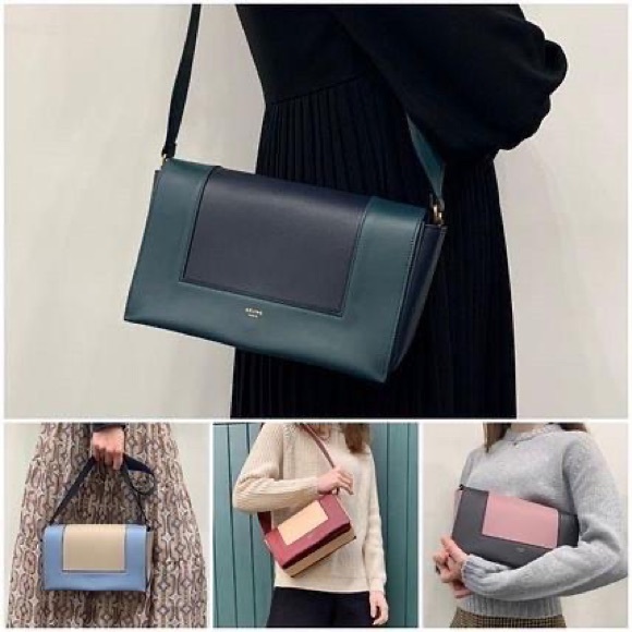 Celine Grey and Pink Medium Frame Bag - Picture 2 of 16